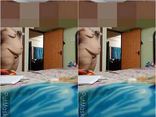 Today Exclusive- Tamil Wife Nude Video Record in Hidden Cam Part 2