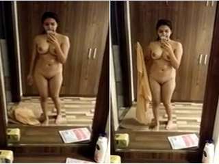 Today Exclusive- Cute Punjabi Girl Record Her Nude Selfie