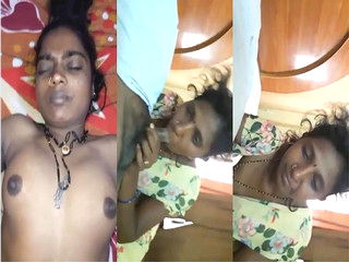 Desi Tamil Wife Blowjob and Fucking