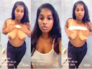 Cute Desi Girl Shows Boobs