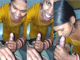 Sexy Desi Wife Blowjob