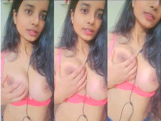 Cute Desi Girl Shows Boobs