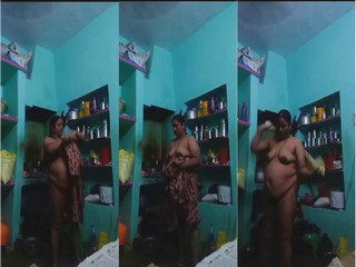 Desi Bhabhi Wearing Cloths Record By Hubby