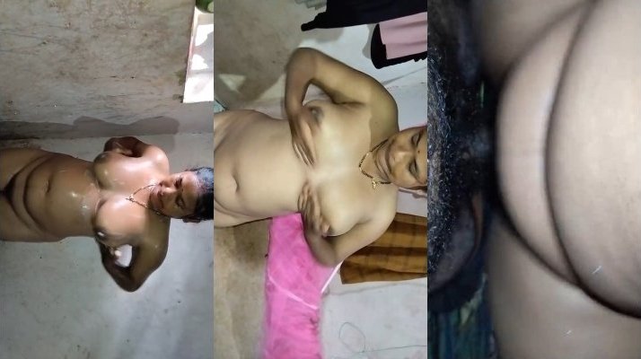 Desi Boudi Bathing and Fucking Part 2