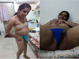 Today Exclusive- Famous Delhi Bhabhi Showing her Boobs and Pussy
